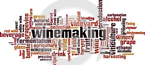 Winemaking word cloud