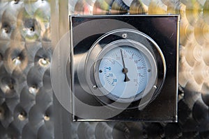 Winery analogue gauge or gage display