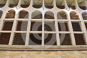 Winery cellars, wine storage