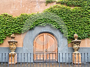 Winery entrance doors