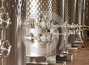Winery Fermentation Tanks photo