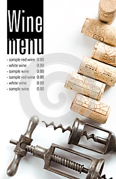 Winery menu project