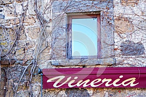 Winery sign