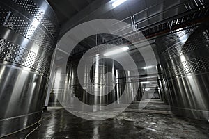 Winery steel tanks