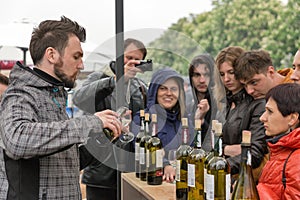 Wines of Kyiv Food and Wine Festival in Kiev, Ukraine.
