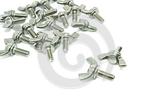 Wing bolt screws.