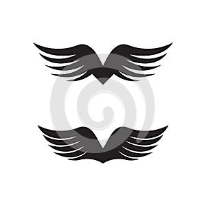 Wing Falcon Logo Template vector illustration