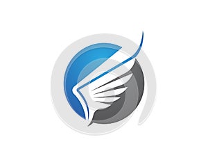 Wing Falcon Logo Template