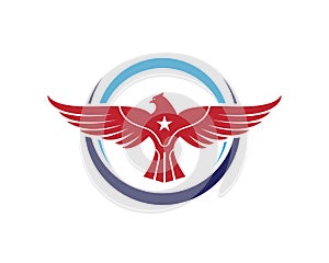 Wing Falcon Logo Template