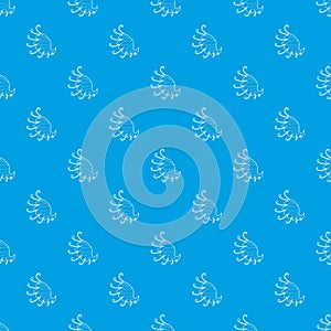 Wing pattern vector seamless blue