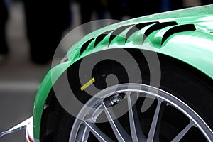 Wing of a racing car