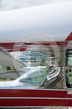 Wing of on small airoplane