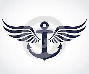 Winged anchor symbol