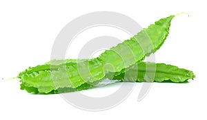 Winged Beans on white background