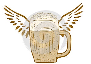 Winged beer
