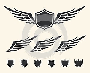 Winged crest