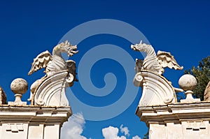 Winged dragons of Villa Borghese, Rome