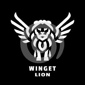 Winged lion logo. photo
