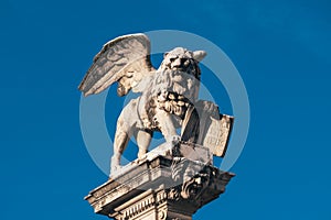 Winged Lion of Saint Mark on Piazza dei Signori, Padua photo