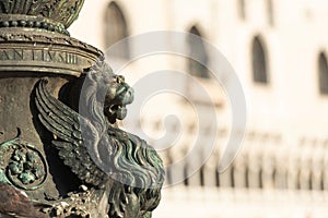 The winged lion of San Marco, Venice