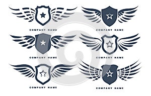 Winged logo company set