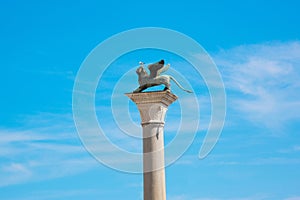 Winged St Mark Lion symbol of Venice