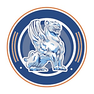 Winged tiger emblem
