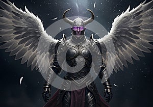Winged Warrior in Armor photo