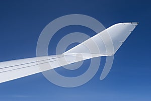 Winglet of passenger airplane