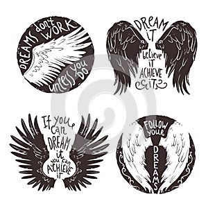 Wings Label Set