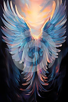 Wings of Serenity: Isolated Angelic Feathers