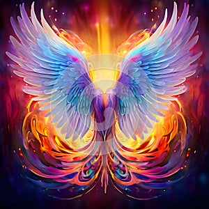 Wings of Serenity: Isolated Angelic Feathers