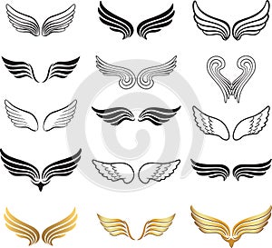 Wings Vector Set.