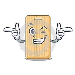 Wink wooden cutting board character cartoon