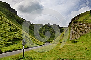 Winnats Pass in Derbyshire