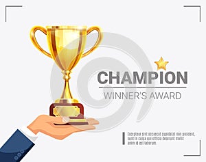 Winner Award Champion Trophy Poster