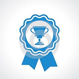 Winner certificate seal icon