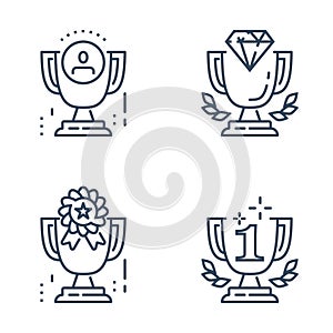 Winner cup, excellence award, employee of the month, job incentive program, work motivation