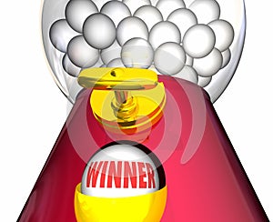 Winner Gumball Machine Lucky Winning Ball