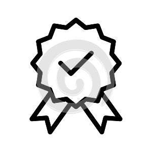 Winner vector thin line icon