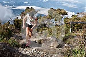 Winner Killian Burgada in Mt Kinabalu CLimbathon