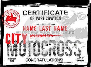 Winner or participation certificate