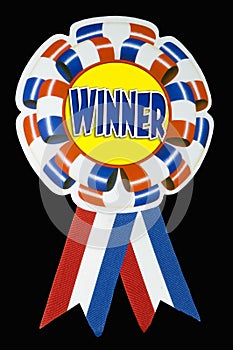 Winner ribbon - with clipping path