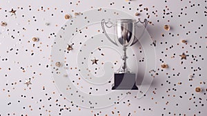The Winner's Trophy Cup. AI generated