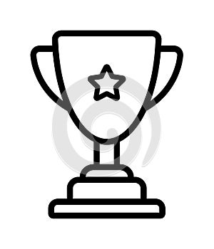 Winner trophy cup icon