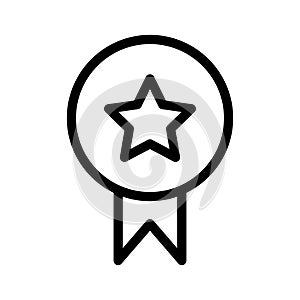 Winner vector thin line icon