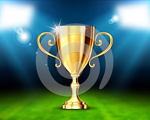 Winners cup in stadium