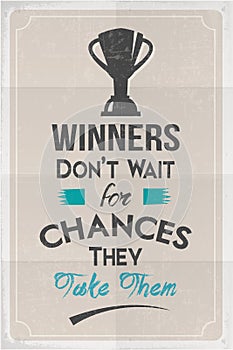 Winners Motivation Poster