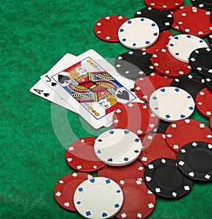 A winning blackjack hand