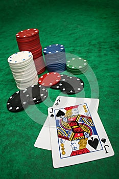 A winning blackjack hand